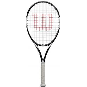 Wilson Federer Team 105, WRT30730U4 Racchetta da Tennis per Giocatori Principianti e Amatoriali Unisex Adulto, Bianco/Nero, L4