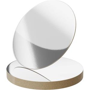 MYHongLe 10 Pz Sottotorta Tondo 30 cm, Supporti per Torte Argento, Vassoio per Torte, Vassoio Torta Rotondo in Cartone, Vassoio Sottotorta Base per Torte Decorazione Trasporto Espositore(Argento)