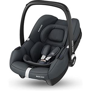 Maxi-Cosi CabrioFix i-Size, Seggiolino auto neonato, 0-12 mesi, 0-12 kg, Seggiolino auto Isofix leggero (3,2 kg), Capottina ampia, Seduta ultra imbottita, Riduttore Neonato, Essential Graphite