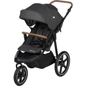 BEBE CONFORT Bebeconfort Cloudy Passeggino Ruote Grandi, 0-4 anni (max.22kg), Passeggino reclinabile e pieghevole, Chiusura rapida, Passeggino corsa 3 Ruote Fuori strada, Maniglione regolabile, Mineral Graphite