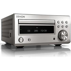 Denon RCD-M41 SIL Lettore Sintonizzatore con CD, Bluetooth e Radio, Grigio