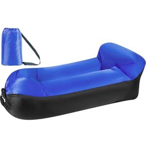 WANGCL Divano Gonfiabile, Portatile Poltrona Gonfiabile da Campeggio Lettino Gonfiabile per Cortile Piscina 240x75cm