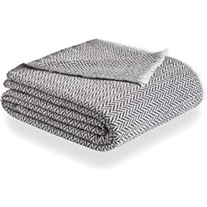 Todocama - Coperta in cotone extra morbido, quattro stagioni, copriletto multiuso, plaid per letto, coperta in pile, copriletto, copriletto, copriletto, copriletto. (grigio scuro)., PRCMAMSGROS, 120