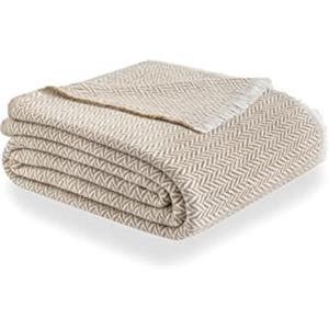 Todocama - Coperta in cotone extra morbido, quattro stagioni, copriletto multiuso, plaid per letto, coperta in pile, copriletto, copriletto, copriletto, copriletto. (120 x 180 cm, beige sabbia),