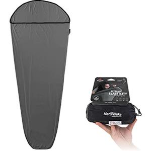 Naturehike Hut Sacco a Pelo Fodera per Sacco a Pelo Ultraleggero solo 390g Sacco a Pelo da Viaggio ad Alta Elasticità con Dimensioni Ridotte per Zaino, Ostelli e Campeggio