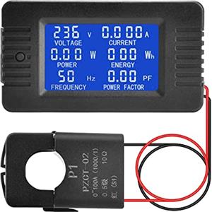 Aideepen Voltometro Amperometro Digitale Multimetro AC 80-260V 100A LCD CT Misuratore di Tensione Corrente Potenza Energia Elettrica Volt Ampere Watt Metro Tester Misuratore di Potenza