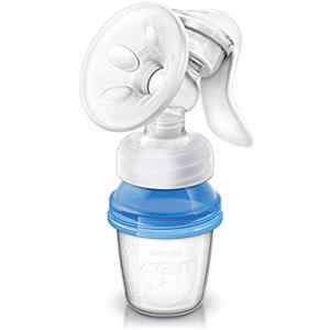 AVENT Philips Avent SCF330/13 Tiralatte Manuale - 3 Vasetti conservazione Latte e Tettarella Natural
