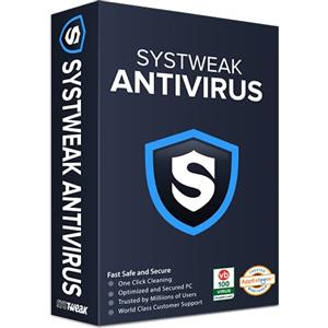 Systweak Antivirus - Software per Windows - 1 PC, 1 anno | Protezione in tempo reale, protezione da exploit e malware, protezione USB | Firewall e sicurezza Internet (Voucher senza CD)