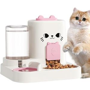 Generico Alimentatore Automatico per Gatti - Dispenser Timer per Cibo con Distributore di Acqua | Ciotole di g