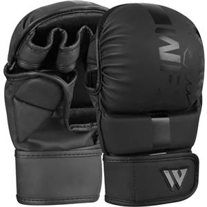 WFX Guanti MMA Guanti per arti marziali Sparring Grappling Muay Thai Gabbia Lotta Palmo aperto Supporto per polso regolabile Boxe Allenamento Sport da combattimento Sacco da boxe Kickboxing Maya Hide