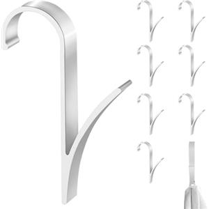 GYHWOFUL 8 ganci per radiatore, in alluminio spaziale, impermeabili e durevoli, portasciugamani per radiatore, scaldasalviette, ganci per radiatori, ganci per termosifoni, ganci multiuso per il bagno