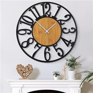 Mee 2ou Orologio Da Parete Moderno E Vintage, 50 cm/ 20 Pollici Orologio Da Parete Grande Silenzioso Senza Ticchettio, Disponibile In 34 cm, 40 cm, 50 cm, 60 cm, 80 cm Per Soggiorno, Cucina, Ufficio