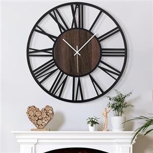 Mee 2ou Orologio Da Parete Moderno E Vintage, 34 cm/ 14 Pollici Orologio Da Parete Grande Silenzioso Senza Ticchettio, Disponibile In 34 cm, 40 cm, 50 cm, 60 cm, 80 cm Per Soggiorno, Cucina, Ufficio