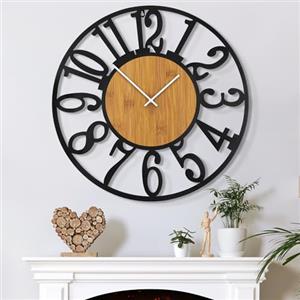 Mee 2ou Orologio Da Parete Moderno E Vintage, 80 cm/ 32 Pollici Orologio Da Parete Grande Silenzioso Senza Ticchettio, Disponibile In 34 cm, 40 cm, 50 cm, 60 cm, 80 cm Per Soggiorno, Cucina, Ufficio