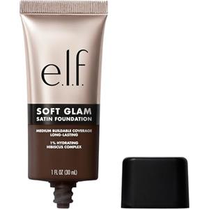 e.l.f. Soft Glam Foundation, coprenza media, fondotinta modulabile a lunga tenuta per un finish liscio satinato, prodotto vegano e non testato sugli animali, 64 Rich Neutral