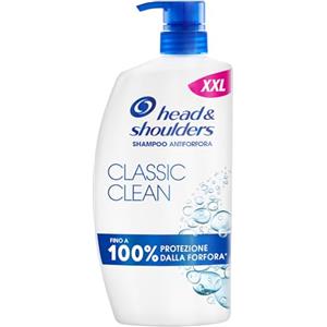 Head & Shoulders Shampoo Antiforfora Classic Clean 1000ml con Dosatore per Uso Quotidiano. Fino al 100% Protezione dalla Forfora. Clinicamente Testato. Per Tutti i Tipi di Cute e Capelli. Freschezza