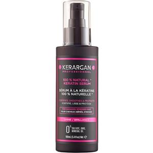 Kerargan - Siero Capillare Ultra Riparatore alla Cheratina per Capelli Danneggiati - Protettivo, Lisciante - Oli Naturali di Ricino, Macadamia, Argan - Senza Solfati, OGM, Oli Minerali - 100ml