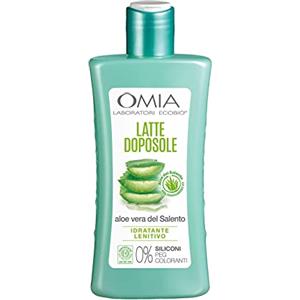 Omia, Doposole Latte Lenitivo con Aloe Vera del Salento, Azione Idratante e Nutriente, Effetto Riparatore, con Olio di Argan, Macadamia e Burro di Karité, Dermatologicamente Testato, Flacone da 200 ml