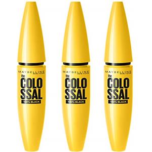 Maybelline Maschera New York Volum Express, The Colossal, 100% Nero, 3 x 10, 7 ml