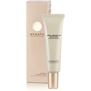 atashi Radiant Instant Skin Antifatigue, Gel effetto peeling flash, Esfolia e Idrata, Acido Glicolico e Acido Ialuronico, Pelle morbida e luminosa, Tutti i tipi di pelle, 40ml