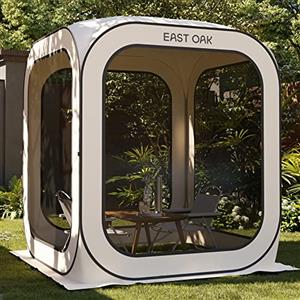 EAST OAK Tenda a baldacchino da campeggio per esterni, 1,8 x 1,8 m, tenda a baldacchino per patio, tenda pop-up istantanea