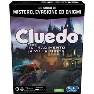 Hasbro Gaming, Gioco da Tavolo, 10+ anni, Contiene: 6 pedine di plastica, 6 tabelloni, 2 buste segrete, 1 oggetto misterioso, 124 carte e foglio di istruzioni