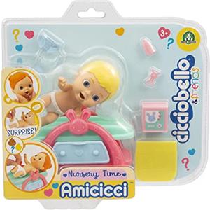 Cicciobello Amicicci CICCIOBELLO Nursery Time Cicciobello, Playset Nursery per Il Cambio del Bebè, per Bambine a Partire dai 3 Anni, CC014100, Giochi Preziosi