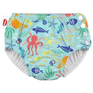 Huggies Little Swimmers, Pannolino Costumino, Taglia 5-6 (13+ kg), Riutilizzabile, Con Fantasia Marina, 1 Pz