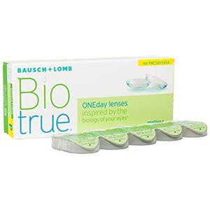 Biotrue Bausch+Lomb - Biotrue® ONEday Lenti a Contatto Giornaliere per Presbiopia, 30 Lenti, Diottrie 1.25 Biotrue-Presbyopia +0125 X 30H