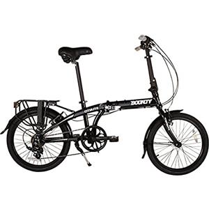 Bounty Citylite, Bicicletta Pieghevole Unisex Adulto, Nero, 33 cm