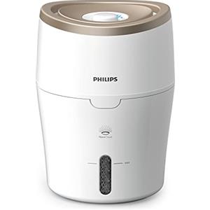 Versuni Philips Umidificatore d'aria serie 2000 - Umidificatore per ambienti 38 m², NanoCloud, 2 velocità, serbatoio da 2 litri (HU4811/10), 220-240 V || 50/60 Hz || 15W