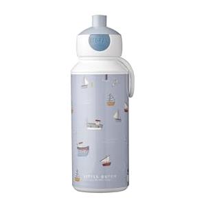 Mepal - Borraccia Pop-up Campus - Borraccia Little Dutch - Borraccia Ermetica per la Scuola - Priva di BPA e Lavabile in Lavastoviglie - 400 ml - Sailors Bay