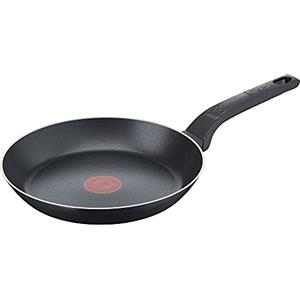 Tefal B55504 Easy Cook & Clean Padella 24 cm | Rivestimento antiaderente | Segnale termico | Base robusta | Pulizia facile | Forma profonda | Nero