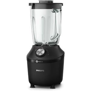 Versuni Philips Frullatore per Frullati e Smoothie - 600W, Caraffa da 2L, App di Ricette, 2 Velocità + Pulse, Lama ProBlend, Tritaghiaccio (HR2291/41)