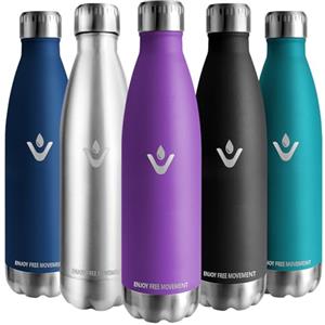 Vikaster Thermos, 750ml Borraccia, Borraccia acciaio inox Mantiene Caldo per 12 Ore/Freddo 24 Ore, Borracce Senza Perdite, Borraccia Adatto Bambini, Adulto, Scuola, Outdoor