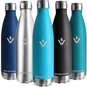 Jiobbo Vikaster Thermos, 750ml Borraccia, Borraccia acciaio inox Mantiene Caldo per 12 Ore/Freddo 24 Ore, Borracce Senza Perdite, Borraccia Adatto Bambini, Adulto, Scuola, Outdoor