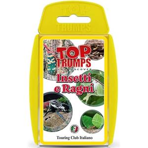 Touring Top Trumps Giochi di Carte Touring Club Italiano Insetti e Ragni Italia - Carte da Gioco con Trivia - Gioco per 2 o Più Giocatori - Età 6+ - Perfetto per i Fan di Entomologia