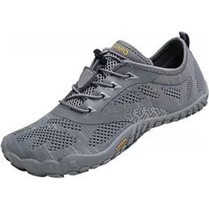 SAGUARO Scarpe Barefoot Minimaliste Uomo Scarpette a Piedi Nudi Donna Trail Shoes Maglieria Grigio 45