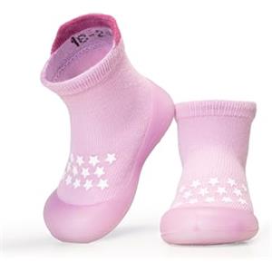 Occulto Scarpe Primi Passi Neonato (Modello: Noah), Scarpe Bambino & Bambina Rosa 18-24 Mesi