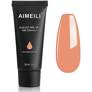 AIMEILI Kit Gel Ricostruzione Unghie, Acrilico per Unghie Colorati Builder Nail Gel Set Estension Gel Acrigel per Unghie Passione Unghie - Crystal Jelly Colori Nail Extension Gel, 1x30ml