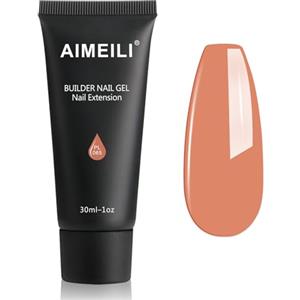 AIMEILI Kit Gel Ricostruzione Unghie, Acrilico per Unghie Colorati Builder Nail Gel Set Estension Gel Acrigel per Unghie Passione Unghie - Crystal Jelly Colori Nail Extension Gel, 1x30ml