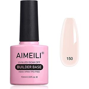 AIMEILI 8 in 1 Builder Base Gel Unghie Gel Ricostruzione Unghie Smalto Semipermanente Nude per Unghie in UV LED Soak Off Gel Colori - (150) 10ML