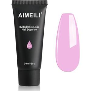 AIMEILI Kit Gel Ricostruzione Unghie, Acrilico per Unghie Colorati Builder Nail Gel Set Estension Gel Acrigel per Unghie Passione Unghie - Viola (006), 1x30ML