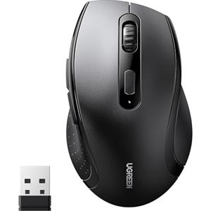 UGREEN Mouse Wireless Ergonomico 2.4GHz Ricevitore USB 4 Livelli 1600 DPI, Compatibile con PC Computer MacBook Laptop Windows 11 10 macOS Linux