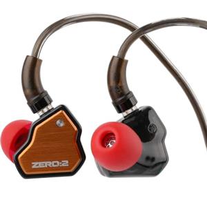 Linsoul 7Hz x Crinacle Zero:2 In Ear Monitor, IEM con driver dinamico da 10 mm aggiornato, cuffie cablate, cuffie da gioco, cavo IEM OFC con microfono da musicista (Con microfono, Arancione)