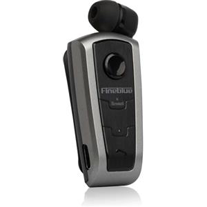 Bronzi Fineblue F910 - Auricolari Bluetooth Smartphone Con Clip - Filo Retrattile In Ear - Avviso a Vibrazione integrata - Microfono Cancellazione Attiva Del Rumore - Esclusiva StoreBronzi (F910) (Grigio)