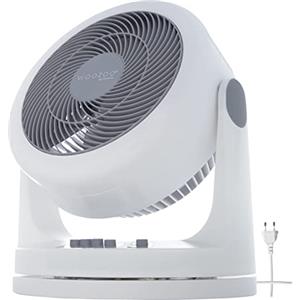 Iris Ohyama Woozoo, 33m², Ventilatore da Tavolo, Ventilatore da Scrivania, Bianco, Oscillazione, Silenzioso, Portatile, Per Camera Da Letto, Soggiorno, Raffreddamento, Potente, PCF-HM23