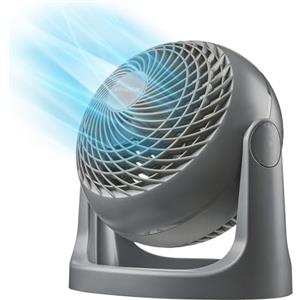 Iris Ohyama Woozoo, 23m², Ventilatore da Tavolo, Ventilatore da Scrivania, Grigio, 3 Velocità, Silenzioso, Portatile, Per Camera Da Letto, Soggiorno, Raffreddamento, Potente, PCF-HE18