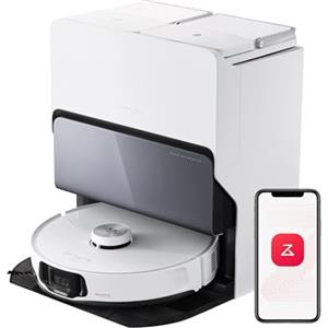 roborock S8 MaxV Ultra Robot Aspirapolvere e Lavapavimenti, RockDock Ultra 8-in-1 Stazione Autopulente, Distributore Auto di Detersivo, 10000Pa, Reactive AI 2.0, Lavaggio Mocio ad Acqua Calda