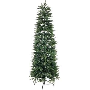 BERARDI Albero di Natale Slim Artificiale, 210 cm, Effetto Real Touch, Salvaspazio, PE + PVC